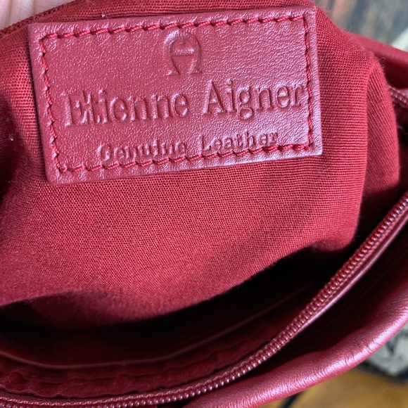 Etienne Aigner Red Leather Purse - Picture 4 of 4